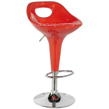 VARSHA (Red) Hydraulic Counter-Bar Stool