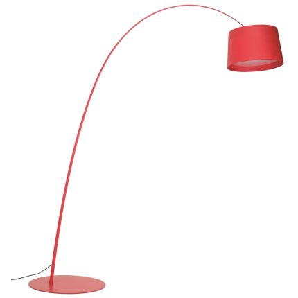 LONG-NECKED Red Aluminium Floor Lamp (EXPIRING)