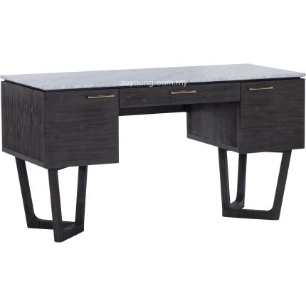DARIO (140x60cm Acacia Wood + Marble) Working Desk (EXPIRING)