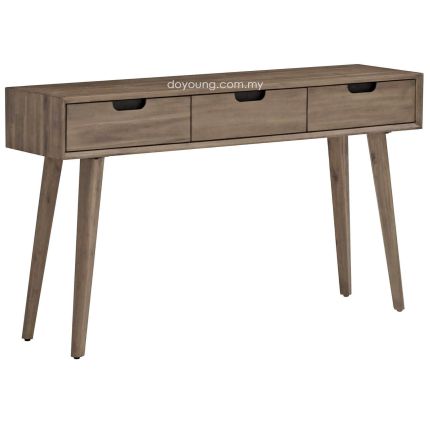 LEIF (140x35cm Acacia Wood - Taupe) Console Table