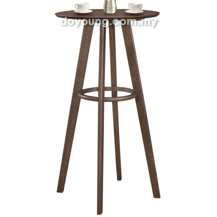 TABOURET (Ø60H95/105cm Solid Wood Veneer - Walnut) Counter / Bar Table (replica)*