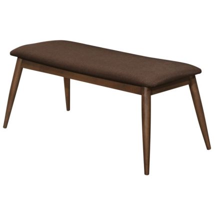 LEAVITT (117cm Fabric, Walnut) Bench*