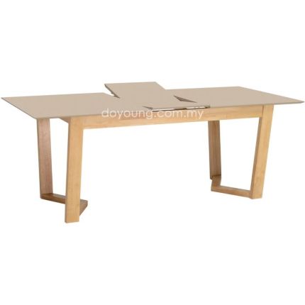 TWIST (160-204cm Taupe Grey) Expandable Dining Table