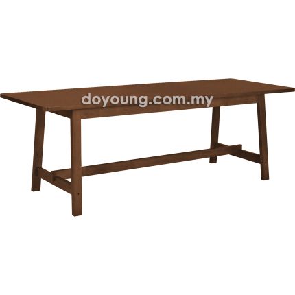 HAYNES (220x80cm Walnut) Dining Table  (EXPIRING)*