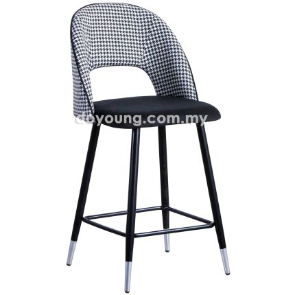 LYNEA IV (SH65cm Velvet-Fabric) Counter Chair