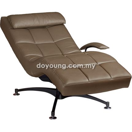 BEKVAM (Half Leather - Brown) Rocking Relaxer (adj. back )*