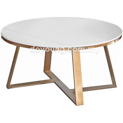 LOVINO (Ø80cm Sintered Stone - Rose Gold) Coffee Table