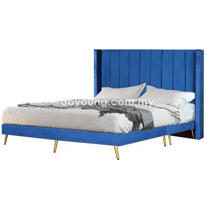 GAIVA (King - Blue) Bed Frame 