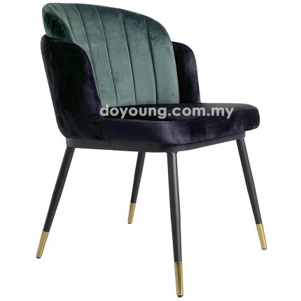 NOIR III (Velvet - Green) Side Chair