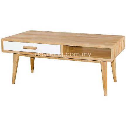 CELINE (105x56cm Rubberwood - Oak) Coffee Table