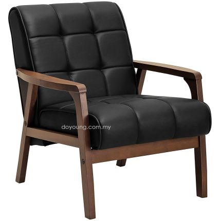 MICAH+ (65cm Walnut/Black) Armchair*