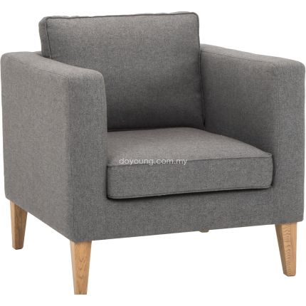 CARERA  (83cm Fabric - Grey) Armchair (EXPIRING)