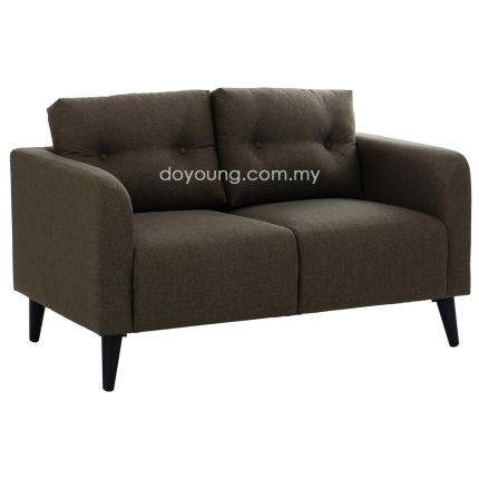 NAHUM (128cm Fabric - Chestnut) Sofa (EXPIRING)*