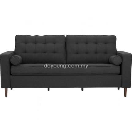 ABSALOM (192cm Fabric - Dark Grey) Sofa*