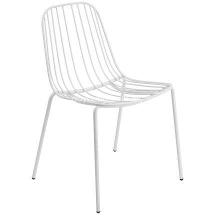 RESONATE (White) Outdoor Stackable Side Chair (EXPIRING replica)*