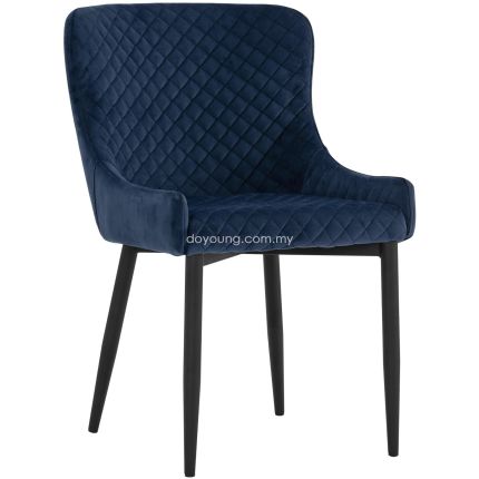 SASKIA (Blue Velvet) Side Chair