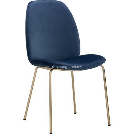 ADELIA (Blue) Velvetic Fabric Side Chair