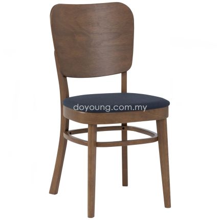 SENEN (Walnut/Fabric) Side Chair with Stretcher*