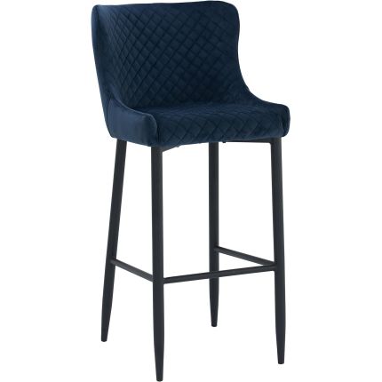 SASKIA (SH67cm Navy Velvet) Counter Chair (EXPIRING)