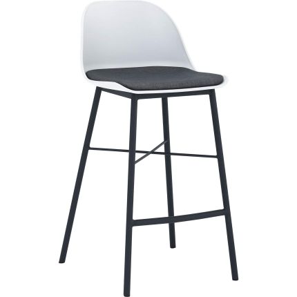 LAXMI (SH69.5cm White) Counter Chair 