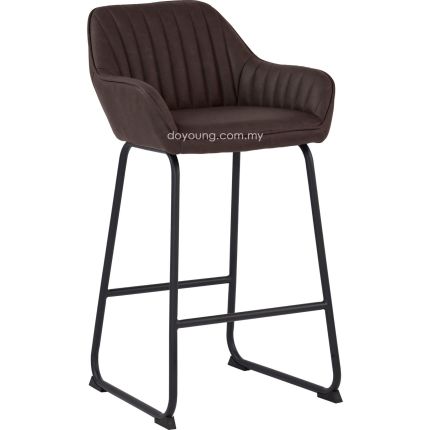 EKON (SH68cm Faux Leather) Counter Chair (EXPIRING)