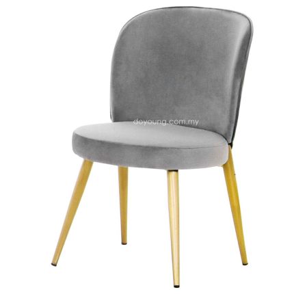 BARLOMEUS (Gold/Grey) Side Chair