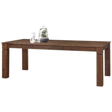 HACCA (250x106cm Rubberwood - Walnut) Dining Table