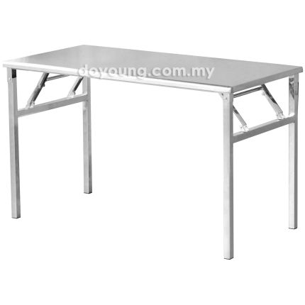 MUOVI III (120x60cm Stainless Steel) Foldable Banquet Table (Foldable Top & Leg)
