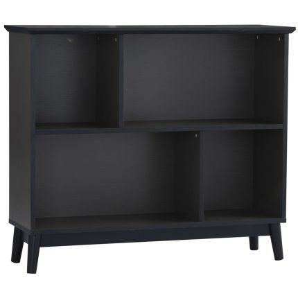 HOYT (114H96cm Dark Grey) Low Bookcase*