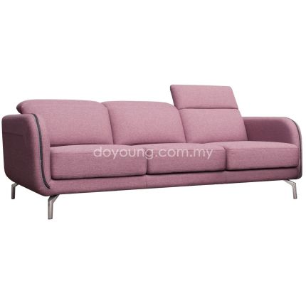 TANET (222cm Fabric/Leather) Sofa with Extendable Seat (CUSTOM)