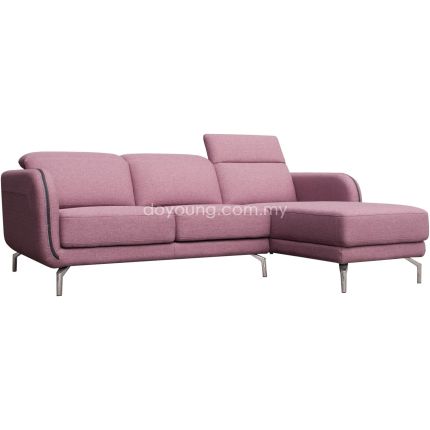 TANET (222cm Fabric/Leather) Modular L-Shape Sofa with Extendable Seat (CUSTOM)