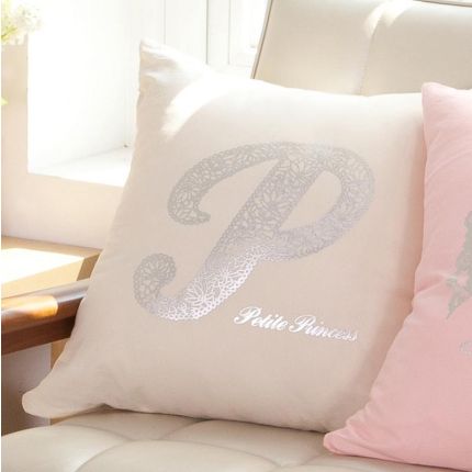 PRINCESS BEIGE Cotton (50cm Standard) Throw Pillow Cover