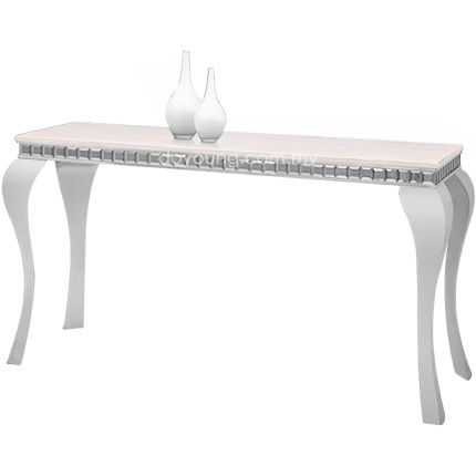 WALDEN II (150cm Stainless Steel) Console Table with Faux Marble Top (EXPIRING)