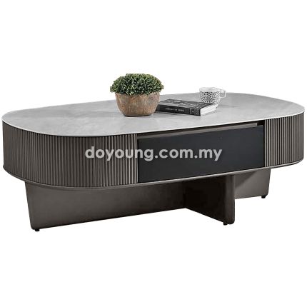 DEMETRIA (Oval130x70cm Ceramic) Coffee Table