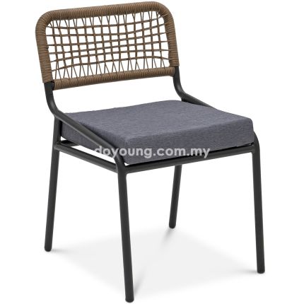 GLOVER (Aluminium, HDPE, Outdoor Foam) Outdoor Side Chair
