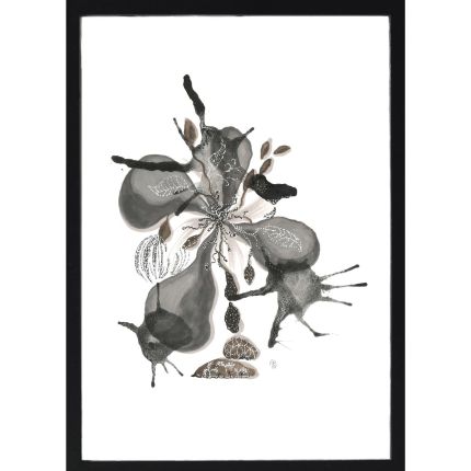 WINTER FLOWERS (44cm) Framed Illustration (EXPIRING)