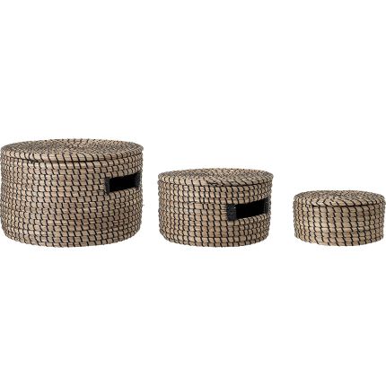 GERARD Set-of-3 Baskets with Lid
