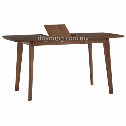 BAYLEE (120-150cm - MDF, Walnut) Expandable Dining Table (Internal Leaves)*
