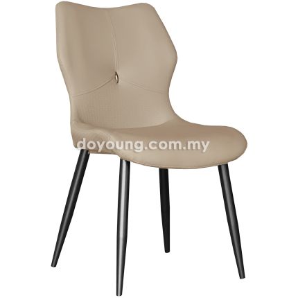 FERREA II (Faux Leather, Taupe) Side Chair
