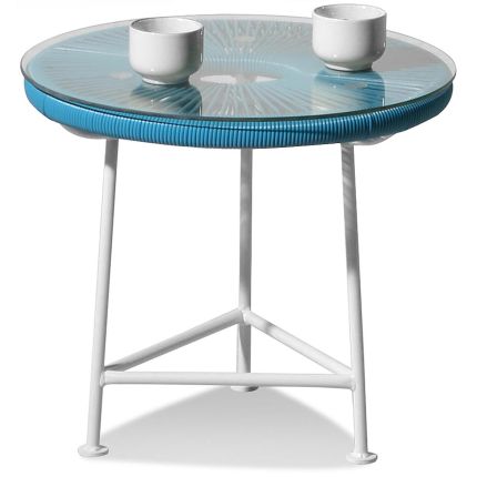 ACAPULCO (Ø45H39cm Blue) Outdoor Side Table (EXPIRING replica)