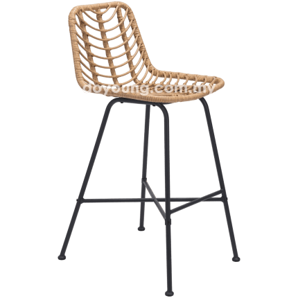 ACMETOS (SH75cm PE Rattan) Bar Chair