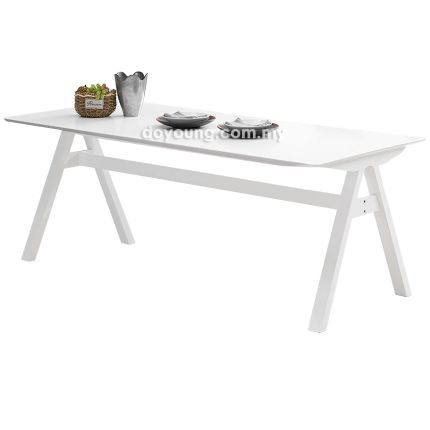 ADEN II (200x85cm White) Rubberwood Dining Table*