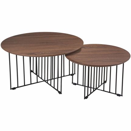 DAGNA (Ø80,60cm Set-of-2) Coffee Tables (SA SHOWPIECE x1)*