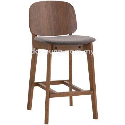 AKSEL II (SH63cm Fabric - Grey) Counter Chair