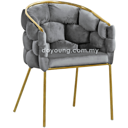 ALDA III (Velvet, Gold) Armchair