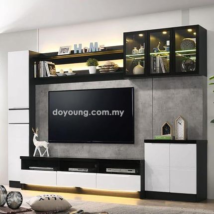 ANTWOH (310x45H210cm) Freestanding TV Cabinet Set