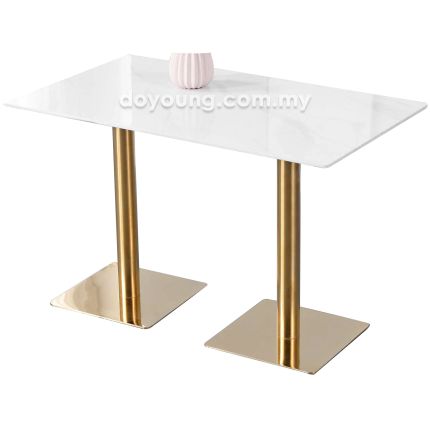 ARVALA (120x70cm Ceramic, Gold) Dining Table