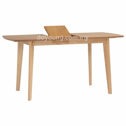 BAYLEE (120-150cm - MDF, Oak) Expandable Dining Table (Internal Leaves)*
