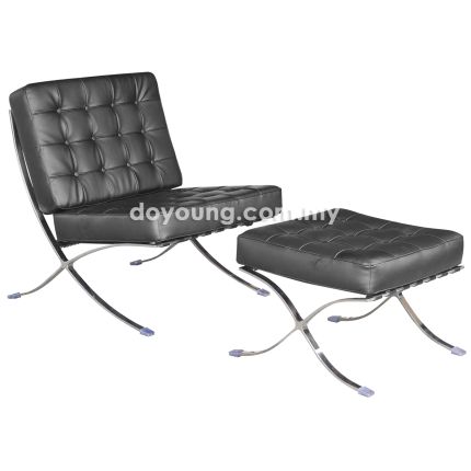 BARCELONA (75cm Black) Easy Chair (EXPIRING)*