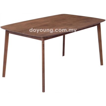BAYLEE V (150x90cm Rubberwood - Walnut) Dining Table*